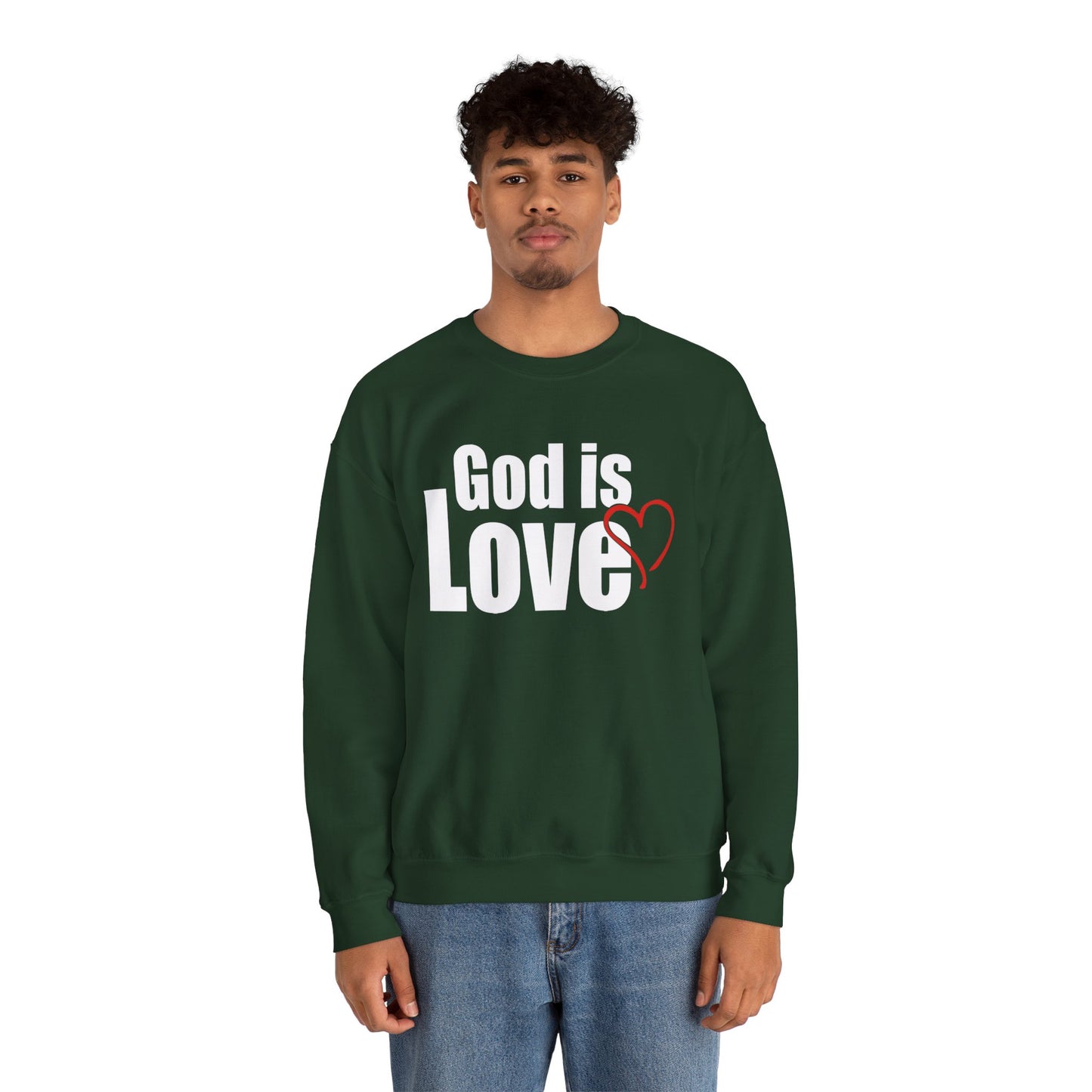 God is Love Crewneck Sweatshirt