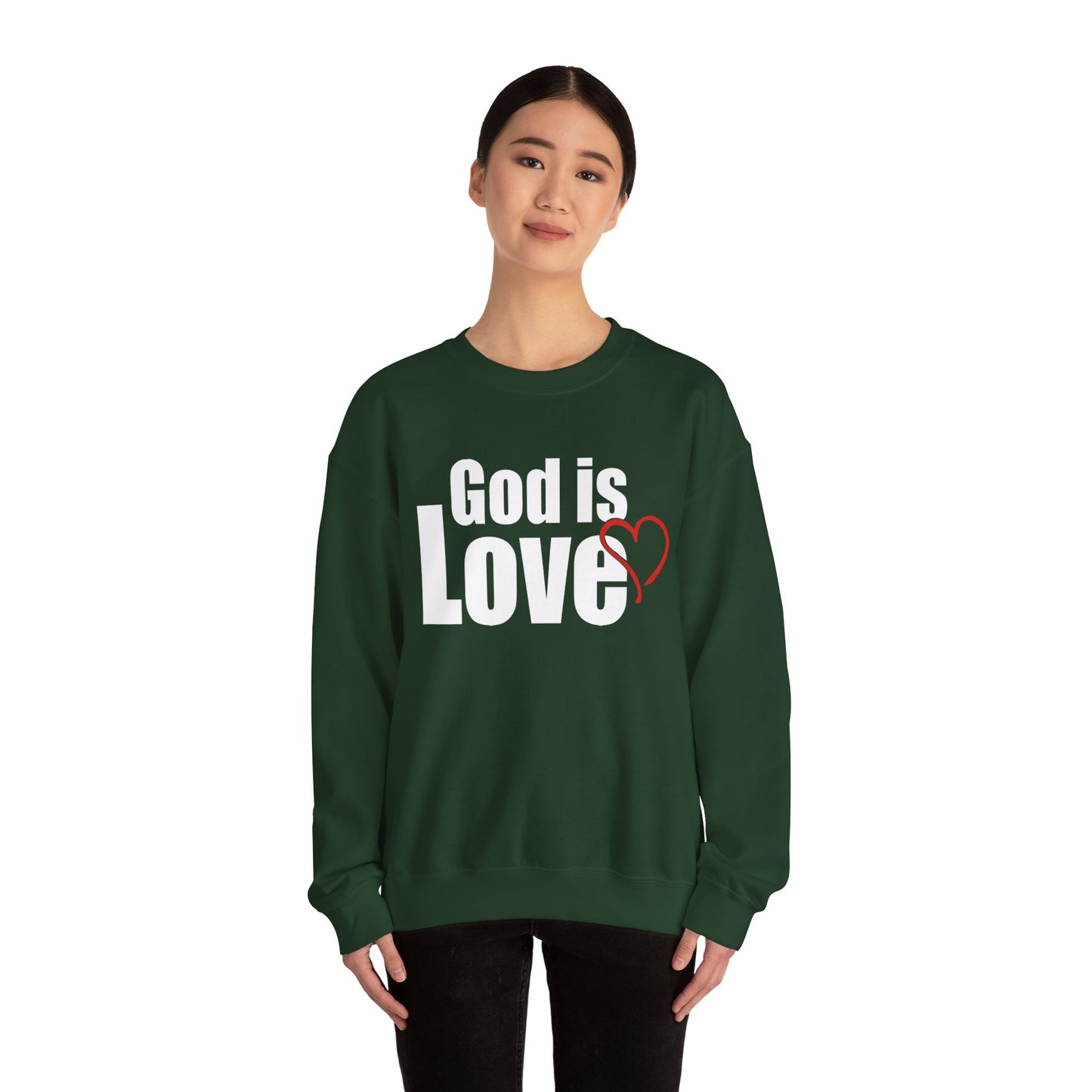 God is Love Crewneck Sweatshirt