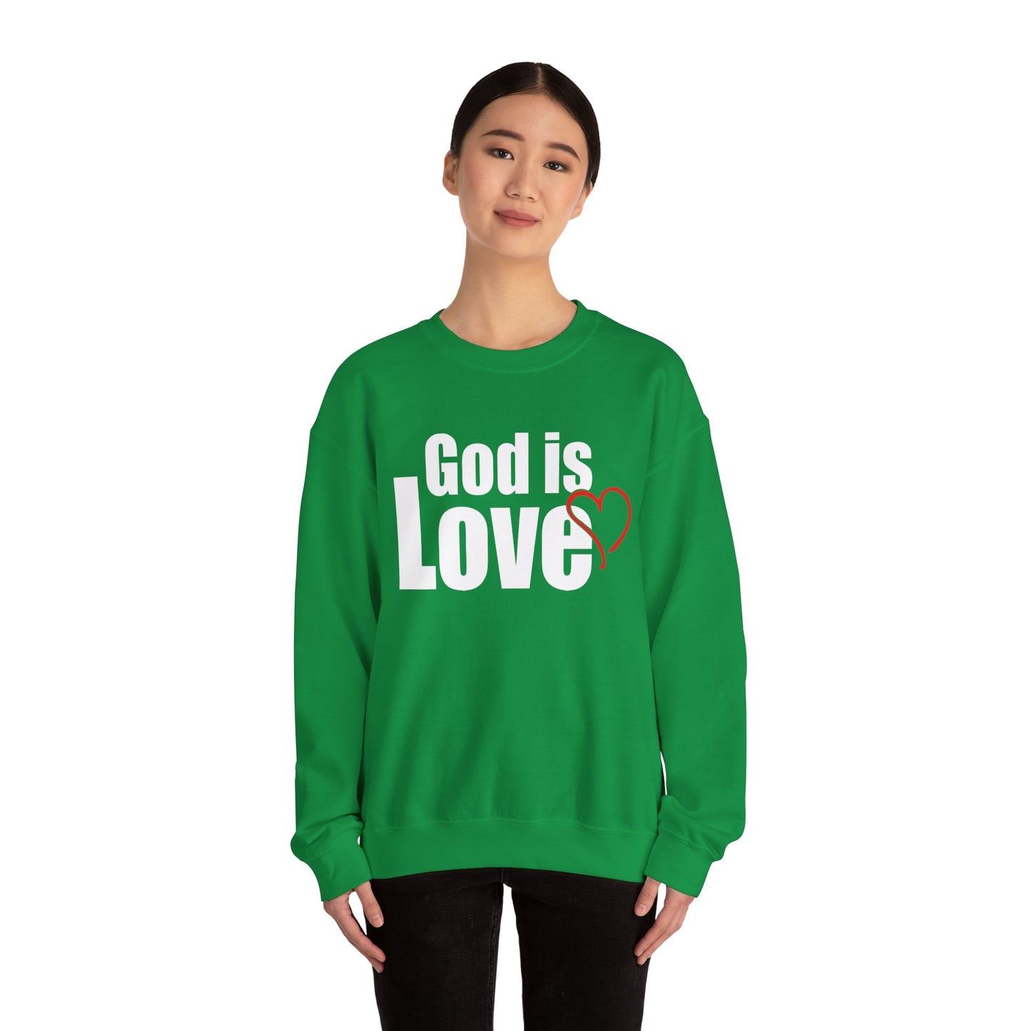 God is Love Crewneck Sweatshirt