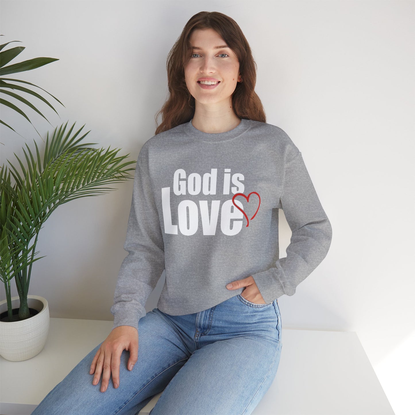 God is Love Crewneck Sweatshirt