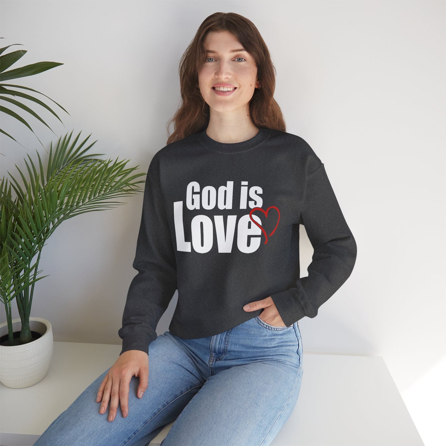 God is Love Crewneck Sweatshirt