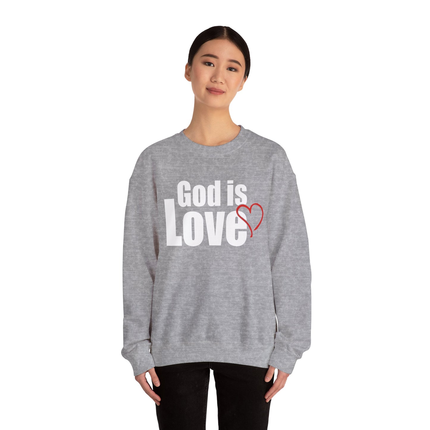 God is Love Crewneck Sweatshirt